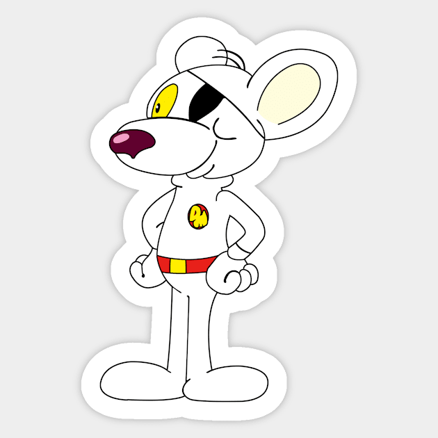 Danger Mouse - Cartoon Sticker by LuisP96